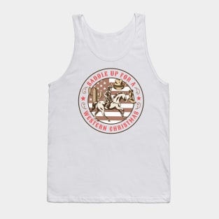 Saddle Up for a Western Christmas! Tank Top